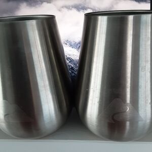 Ozark Trail Tumblers, Stainless Steel, Double Wall Vacuum Insulated, 14oz, Pair